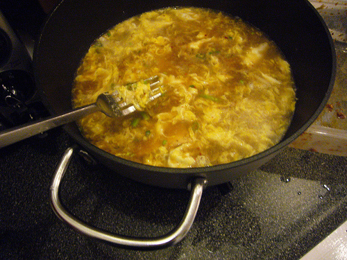 Tomatoe Egg Drop Soup 